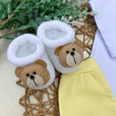 Conj Body, Mijão Amarelo e Sapatinho - Urso