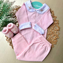Conj Body, Mijão e sapatinho Rosa