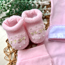 Conj Body, Mijão e sapatinho Rosa