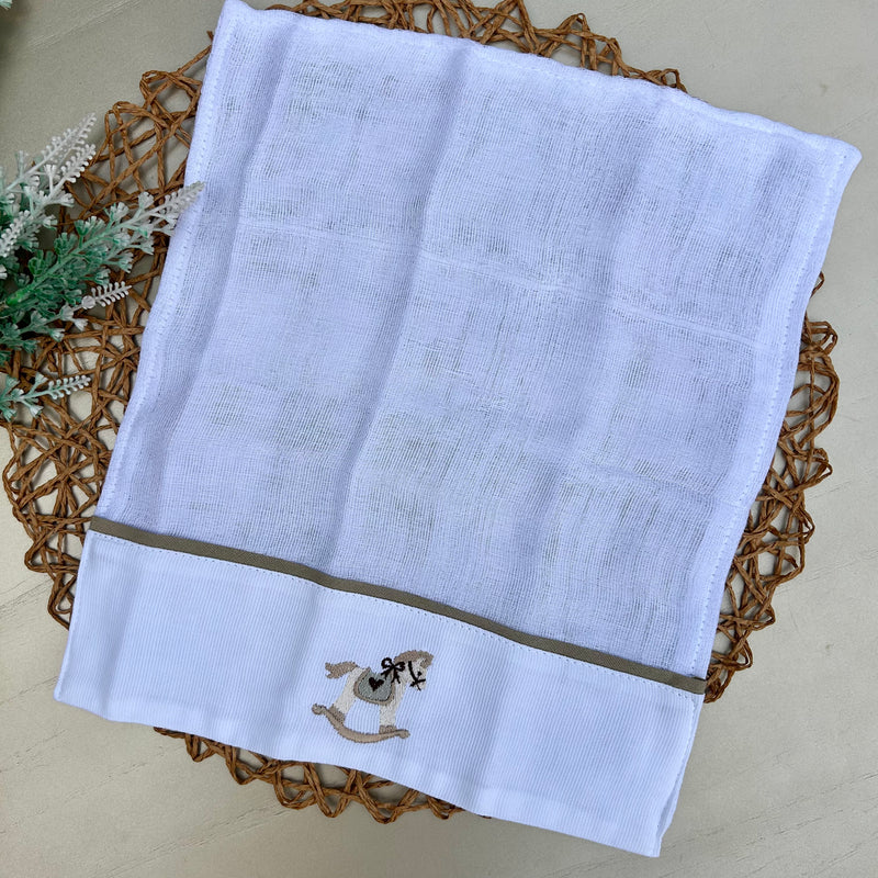 Kit Pano de Boca Cavalo Cela Verde Maré