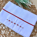 Pano de Ombro Rococó Vermelho