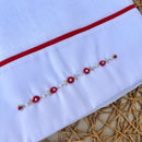 Pano de Ombro Rococó Vermelho