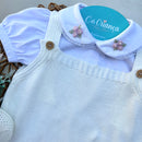 Romper, Body Rococó rosa e Sapatinho