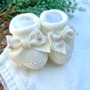 Romper, Body Rococó rosa e Sapatinho