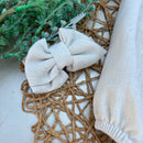 Romper em Linho Cru com Golinha - Coleção Natal