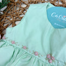 Romper em Algodão Verde Bebê - Coleção Natal