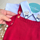 Romper com Body Urso Marinho - Coleção Natal