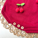 Romper Vermelho com Cerejinha