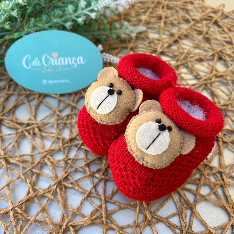 Sapatinho Vermelho Urso