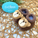 Sapatinho Marrom Urso