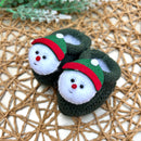 Sapatinho Verde Escuro Boneco de neve
