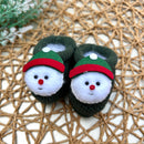 Sapatinho Verde Escuro Boneco de neve