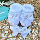 Sapatinho e Faixa Branco - Rococó Rosê