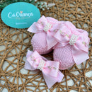 Sapatinho e Faixa Rosa - Rococó Rosa