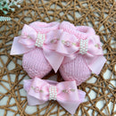 Sapatinho e Faixa Rosa - Rococó Rosa