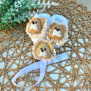 Sapatinho Branco Leão e Prendedor de Chupeta