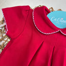 Vestido vermelho em Algodão egípcio - Coleção Natal