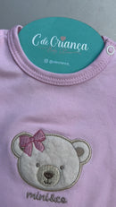 Conj Body e Short Ursa Algodão Egípcio Mini&Co