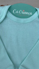 Conjunto Canelado Verde Bebê