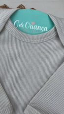 Conjunto Canelado Bege