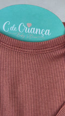 Conjunto Canelado Marrom