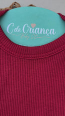 Conjunto Canelado Vermelho